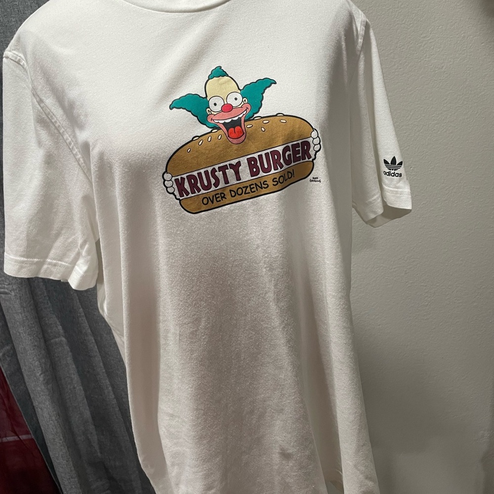 Adidas White Krusty Burger Tee